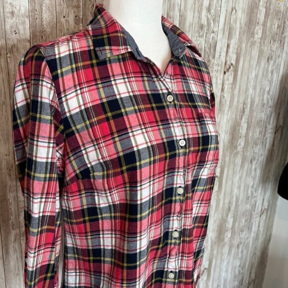 Women's Tommy Hilfiger Flannel Button Down Shirt size Small - Picture 2 of 4